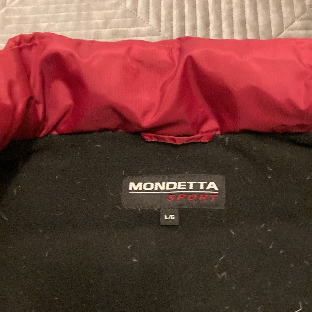 Mondetta Women's Quilted Puffer Vest Down Filled Dark Red Size US L EUC - Picture 3 of 8